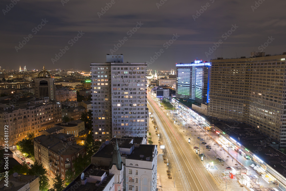 Obraz premium Moscow by night