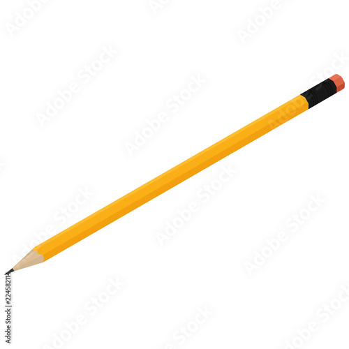 Yellow pencil vector