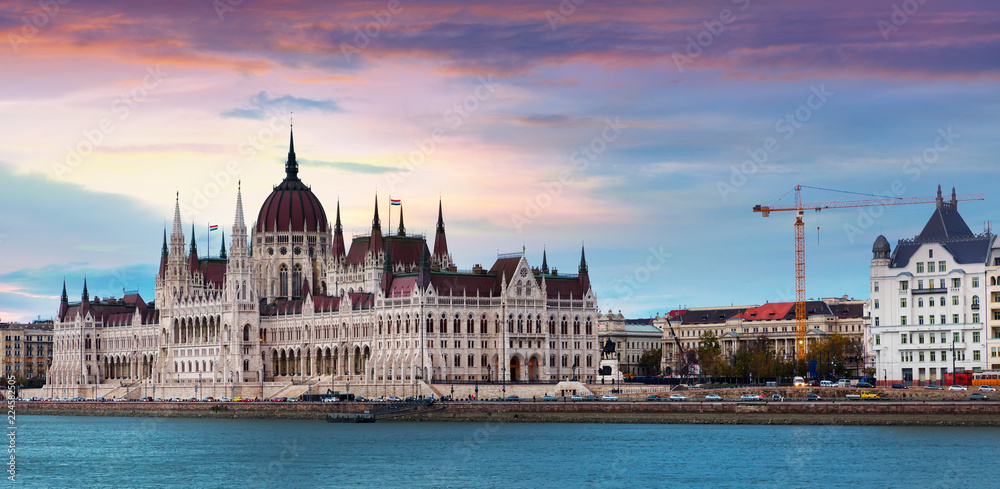 Fototapeta Image of building of Parliament in Budapest of Hungary