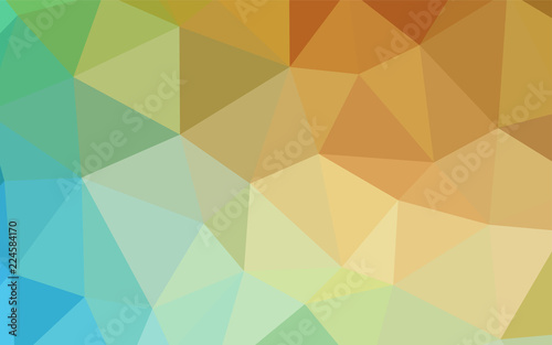 Light Blue  Green vector abstract mosaic background.