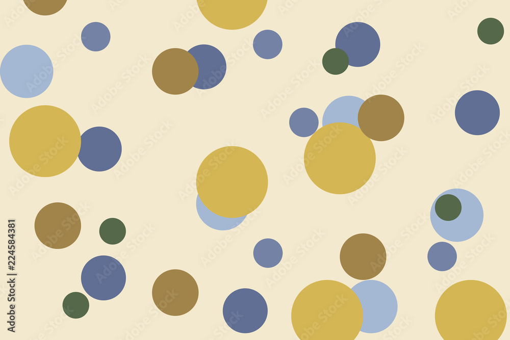 Multicolor circles geometric pattert