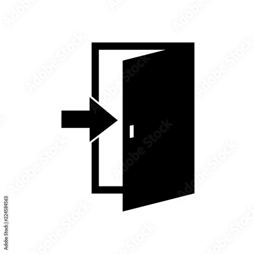 Door vector icon
