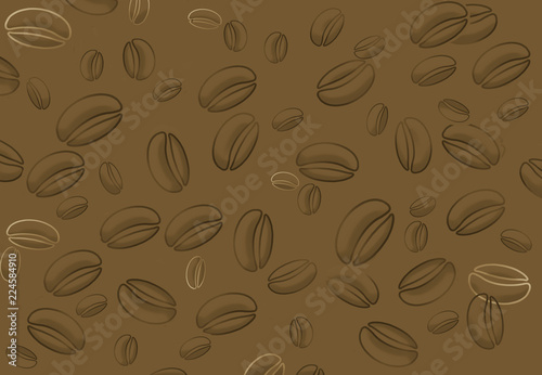 Here is a coffee bean themed background image.