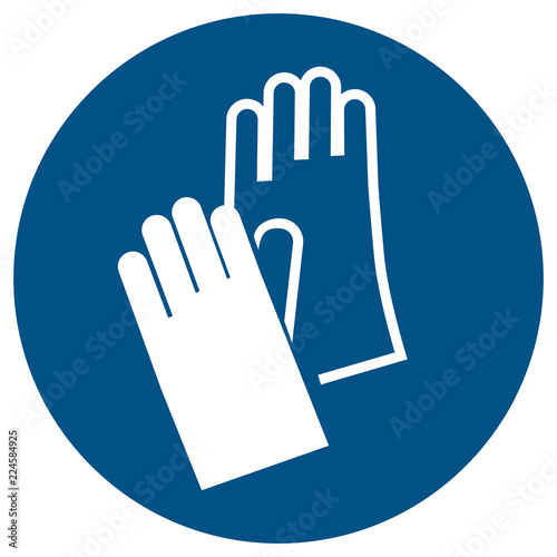 Hand protection sign
