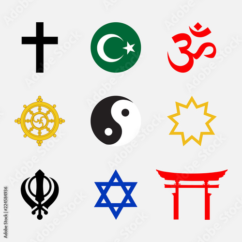 Religious symbols set