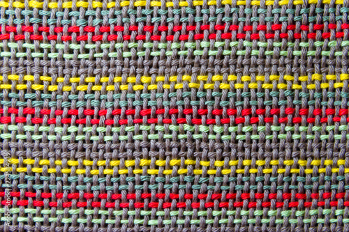 texture of multi-colored loom woven fabrics