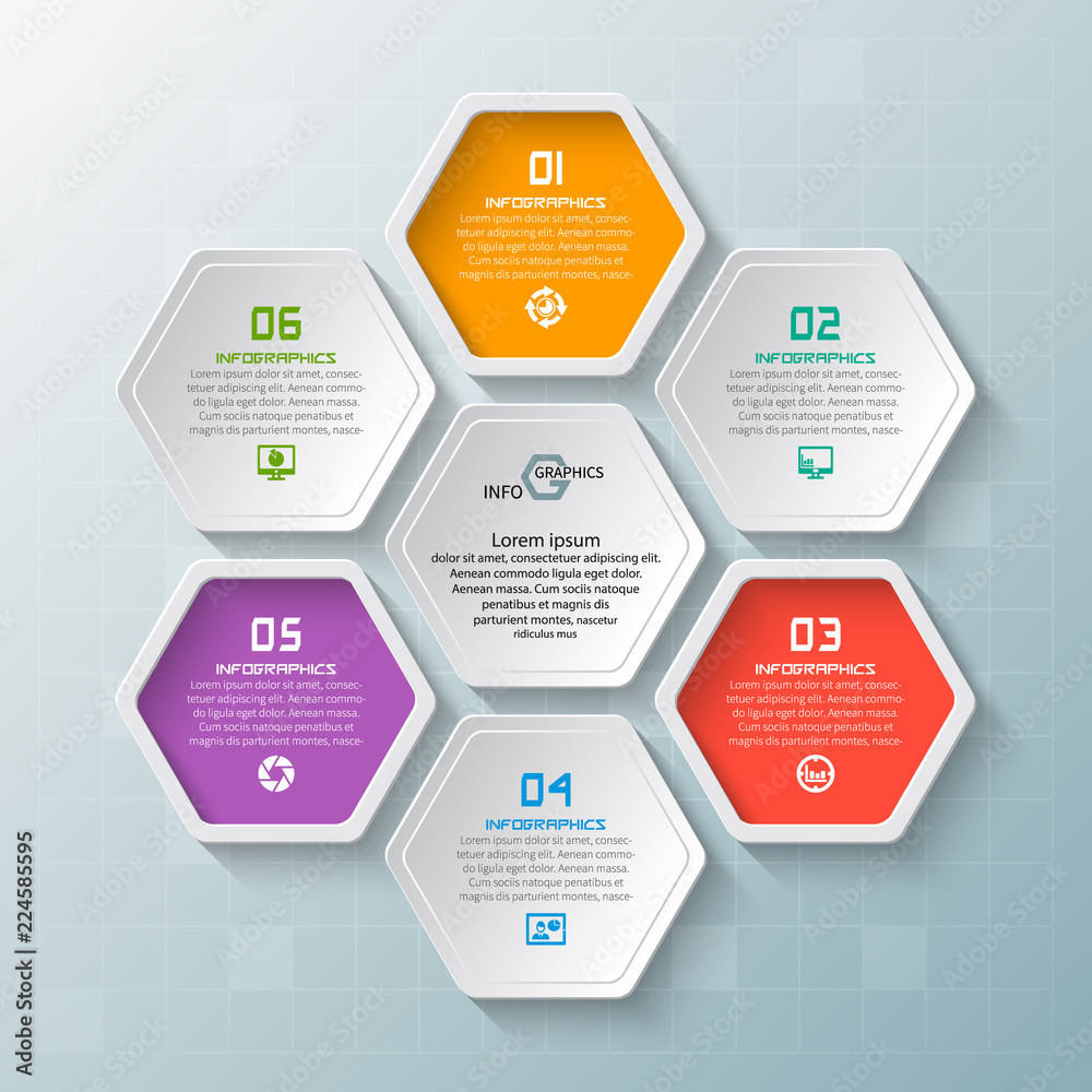 Abstract 3D Paper Infographics. Business template .Vector illustration Abstract 3D Paper Infographics. Business template .Vector illustration