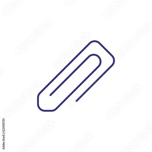 Wallpaper Mural Paperclip line icon. Fastener, paper clip, equipment. Office supply concept. Can be used for topics like stationary, paperwork, accessory Torontodigital.ca