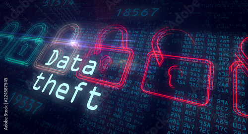 Data theft concept
