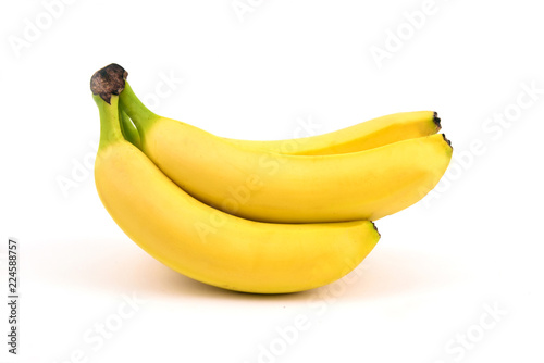 Cavendish Bananas on white background.