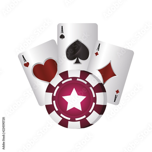 casino poker ace card diamond heart spade chip