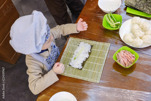 Cooking of traditional sush...