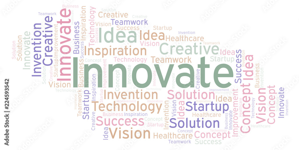 Innovate word cloud, made with text only. Innovate word cloud, made with text only.