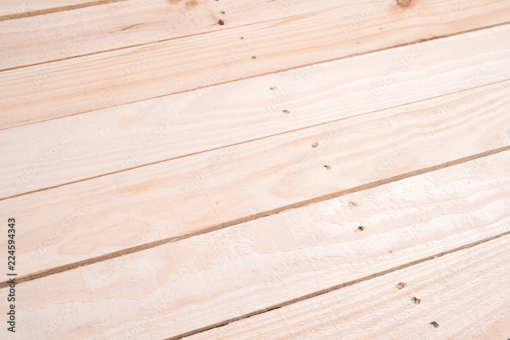 Fototapeta premium Wooden plank in perspective