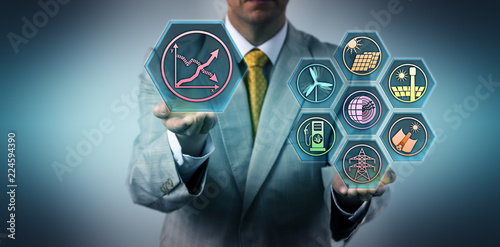 Man Evaluating Energy Efficiency Of Renewables