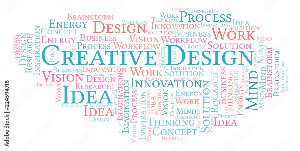 Creative Design word cloud, made with text only. Creative Design word cloud, made with text only.