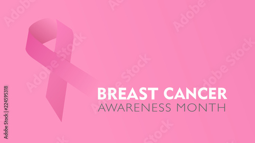 Breast Cancer Awareness Ribbon Background 