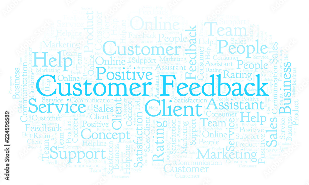 Fototapeta premium Customer Feedback word cloud.