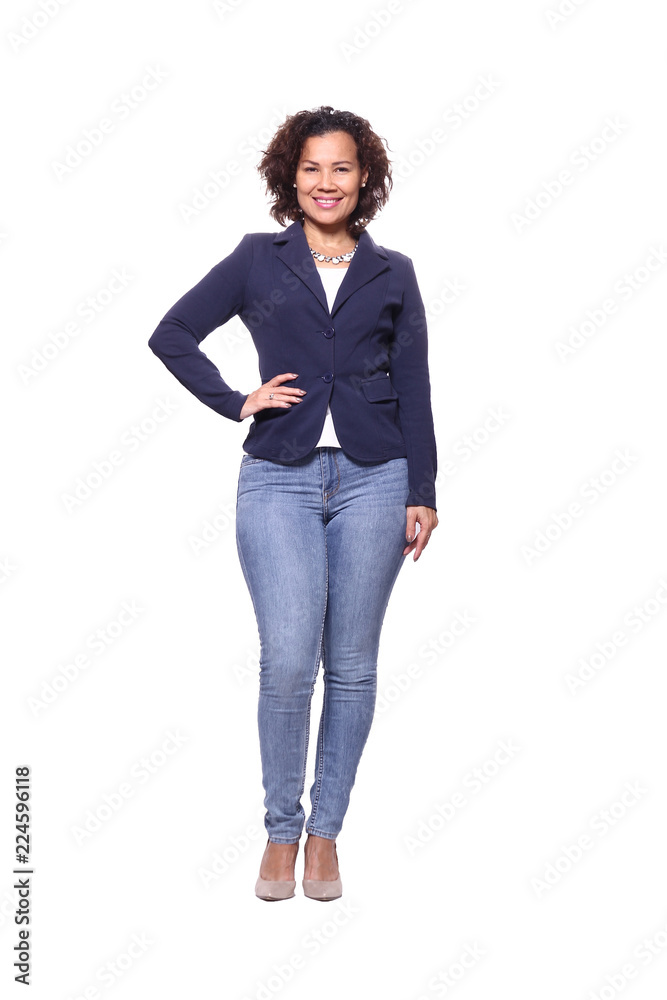 Full body mixed race woman Full body mixed race woman