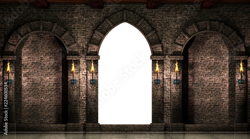 Arches and gate isolated