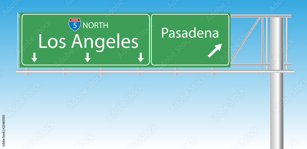 Fototapeta premium Znak autostrady w Los Angeles