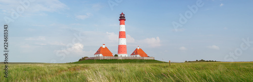 Leuchtturm an der Nordseek  ste  Banner-Panorama