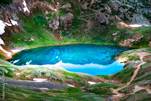 Lake Como - Poughkeepsie Pass, San Juan Mountains off Engineer Pass, Colorado, USA photo