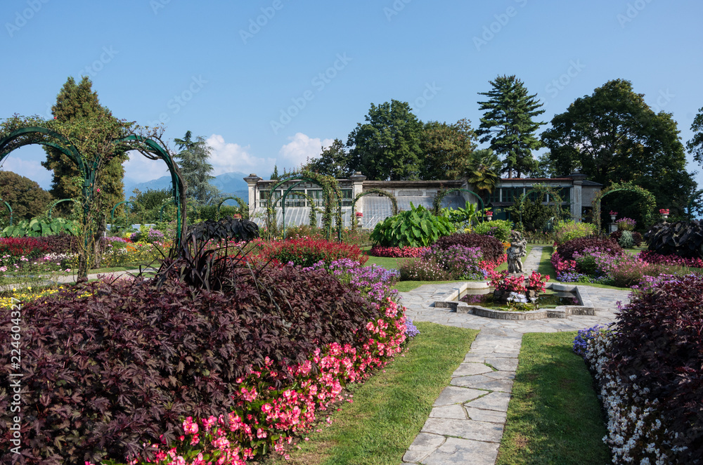 Stresa, Villa Pallavicino park, botanical garden, Maggiore lake, Lombardy, Italy