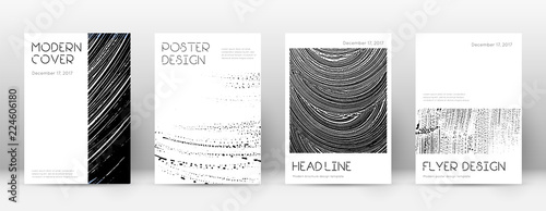Cover page design template. Minimal brochure layout. Captivating trendy abstract cover page. Black a © Begin Again