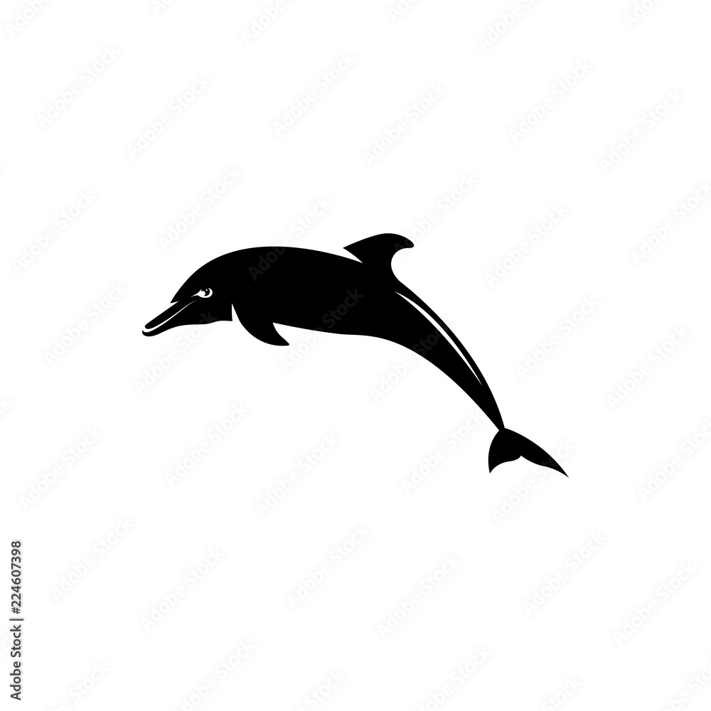 dolphin vector silhouette dolphin vector silhouette