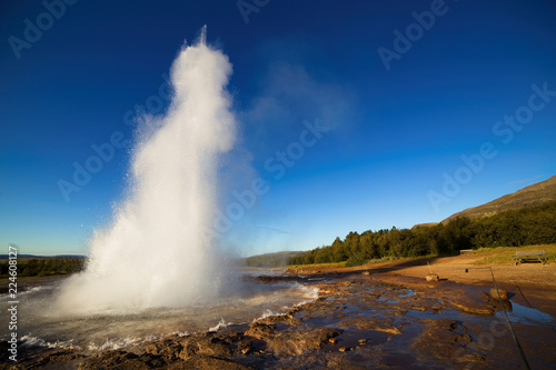 Strokkur Geysir Eruption, Iceland