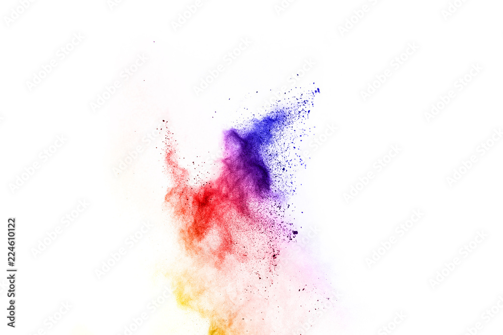 abstract powder splatted background. Colorful powder explosion on white background. Colored cloud. Colorful dust explode. Paint Holi. abstract powder splatted background. Colorful powder explosion on white background. Colored cloud. Colorful dust explode. Paint Holi.