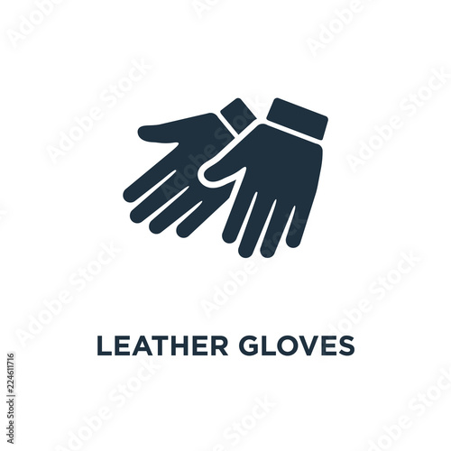 leather gloves icon