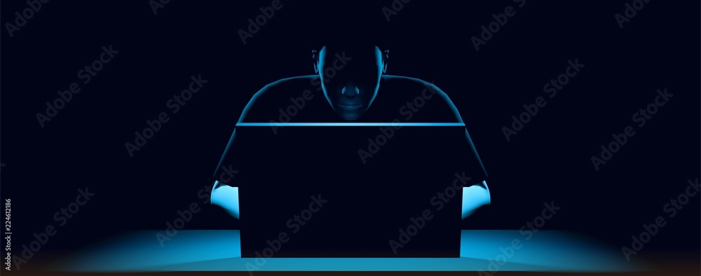 Ethical hacking concept 3d illustration Stock Illustration | Adobe Stock