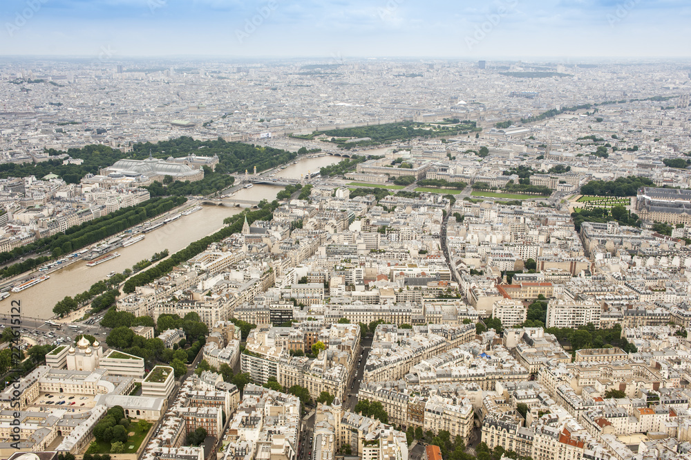Parigi vista dalla cima della Torre Eiffel