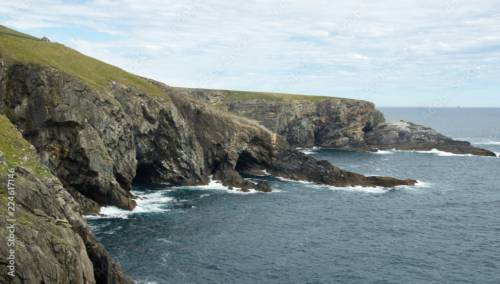 wild atlantic coast in Ireland