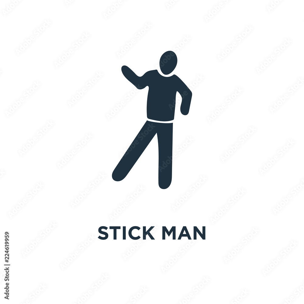 stick man excersicing icon stick man excersicing icon