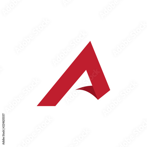 Initial Letter A Logo. Simple Design Concept with Creative Vector Illustration.