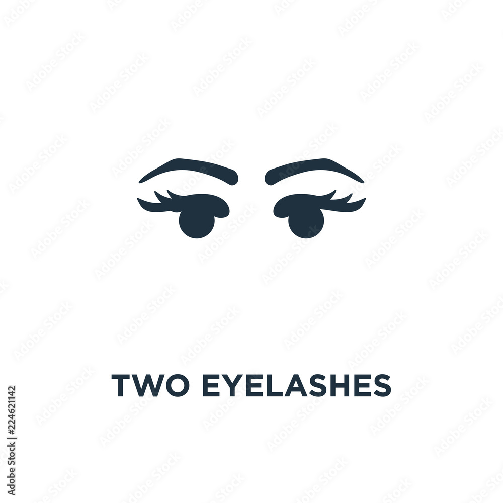 two eyelashes icon two eyelashes icon