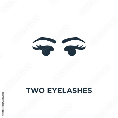 two eyelashes icon