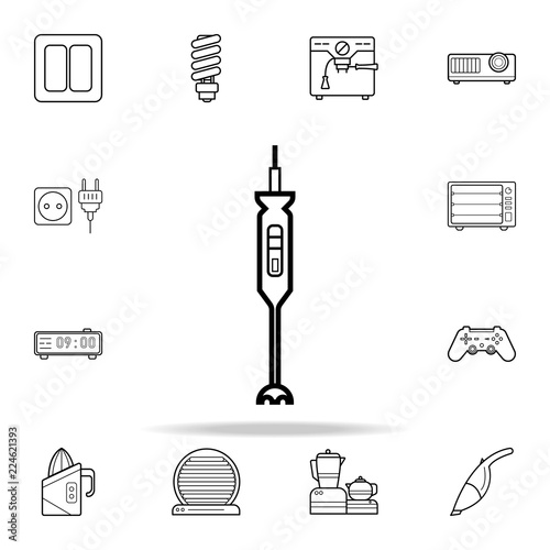 hand blender icon. Appliances icons universal set for web and mobile