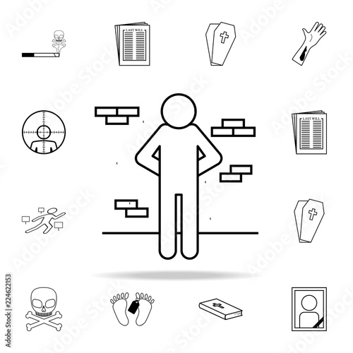 punishment of execution icon. Death icons universal set for web and mobile