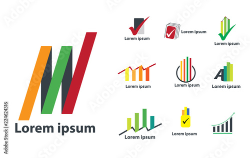 Accounting Design Logo. Concept for Finance Company