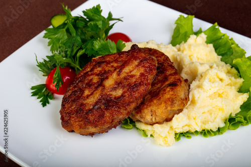 Minced meat cutlet