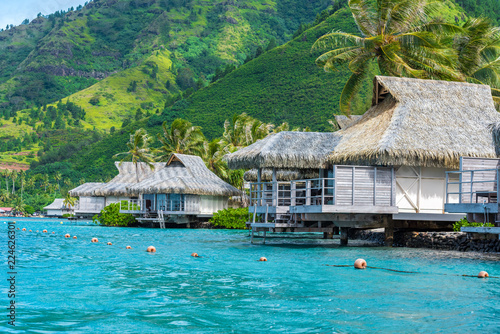 Thatched Roof Houses on the Water