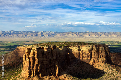 Colorado National Monument's backlit 