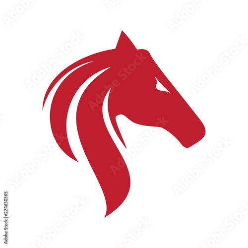 Black Horse, Horse Head Logo Design Inspiration Vector