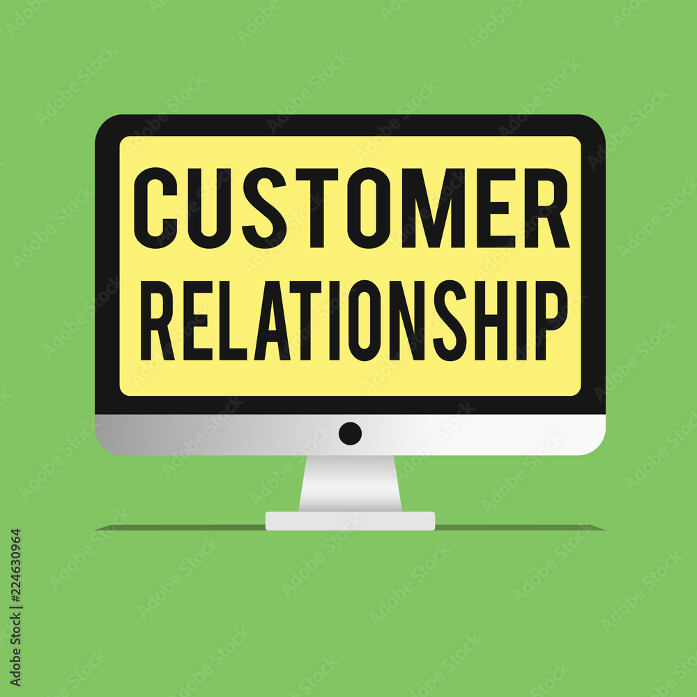 Word writing text Customer Relationship. Business concept for Deal and Interaction between Company and Consumers. Word writing text Customer Relationship. Business concept for Deal and Interaction between Company and Consumers.