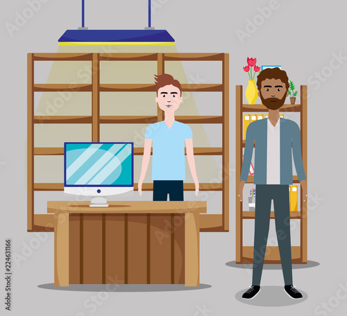 Business coworkers cartoons