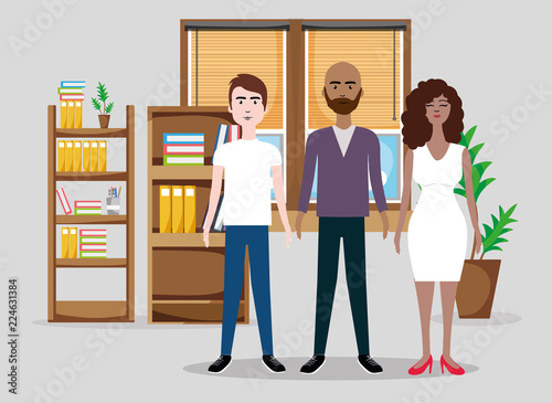 Office coworkers cartoons